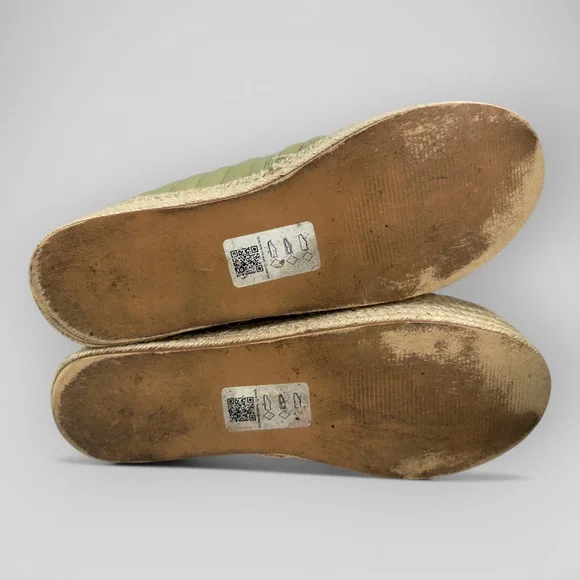 ASOS Quilted Green Platform Espadrilles Shoes US 9 EU 40 - Picture 7 of 10